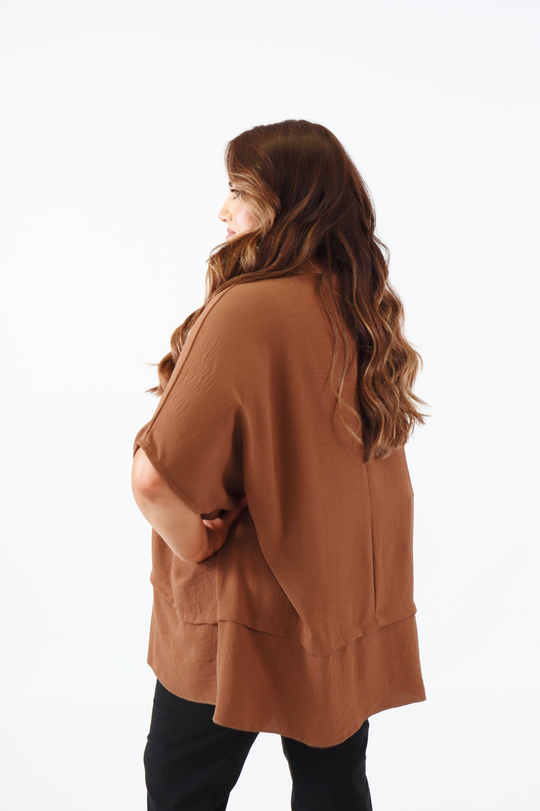Elodie Blouse in Brown