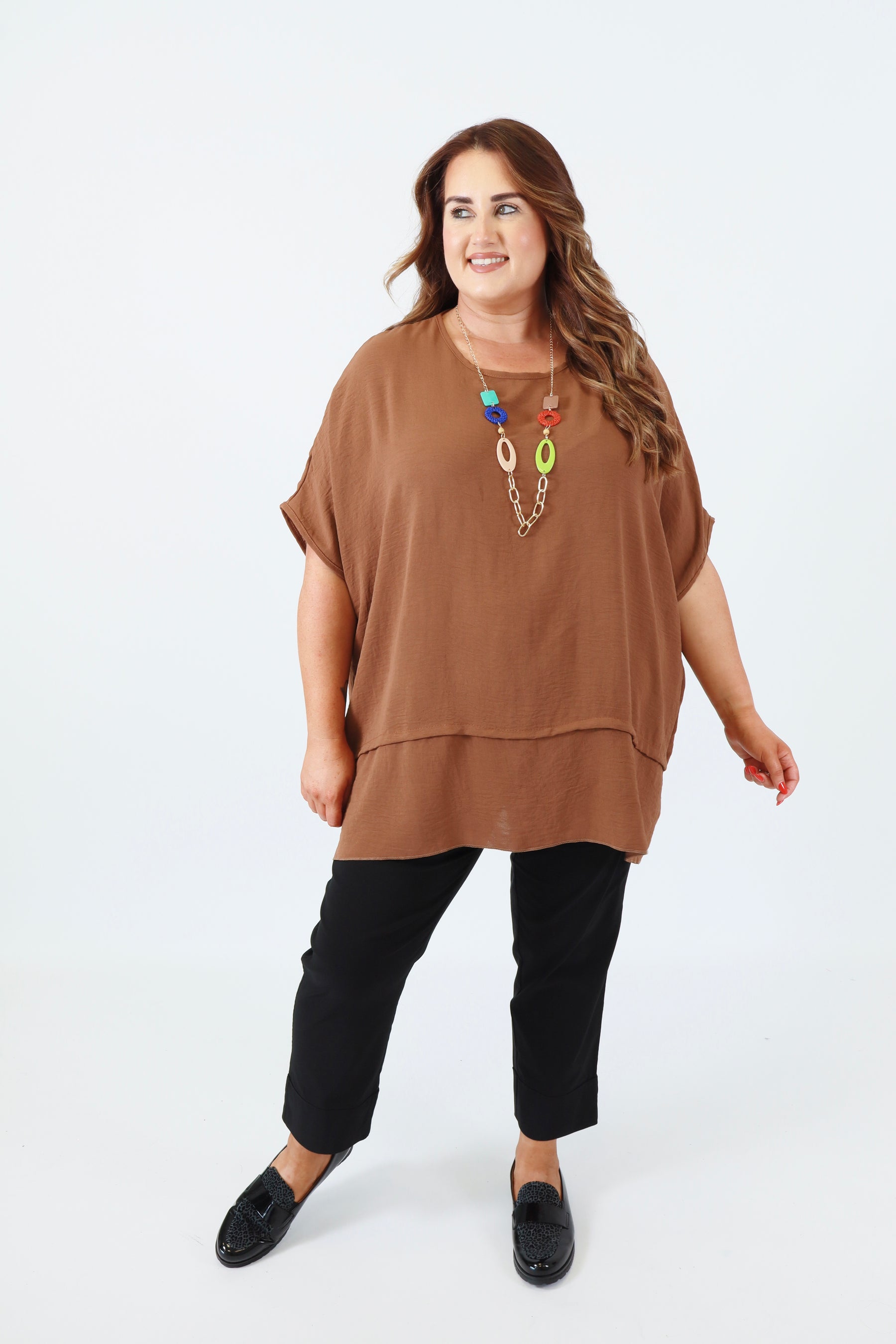 Elodie Blouse in Brown