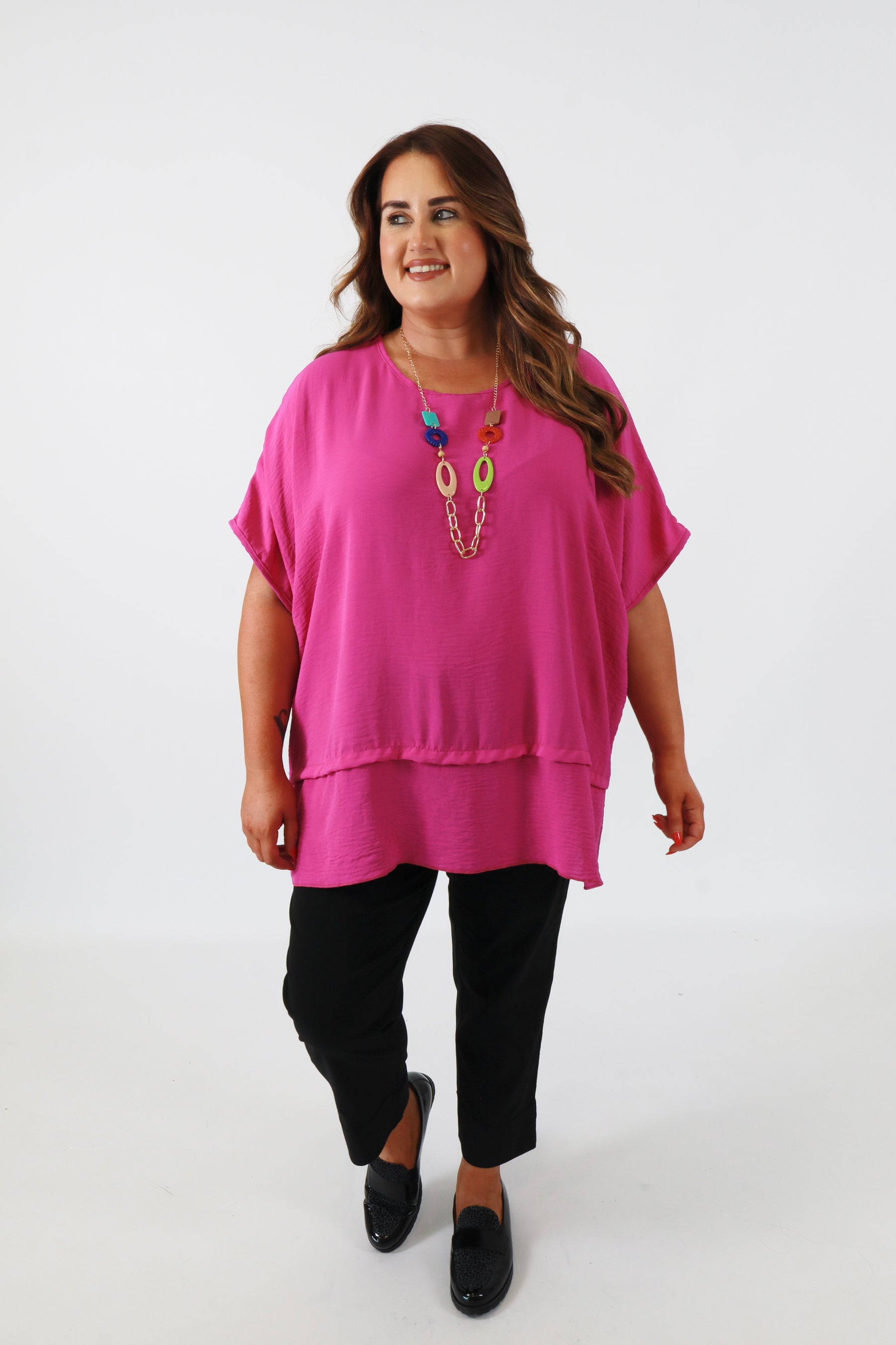 Elodie Blouse in Magenta