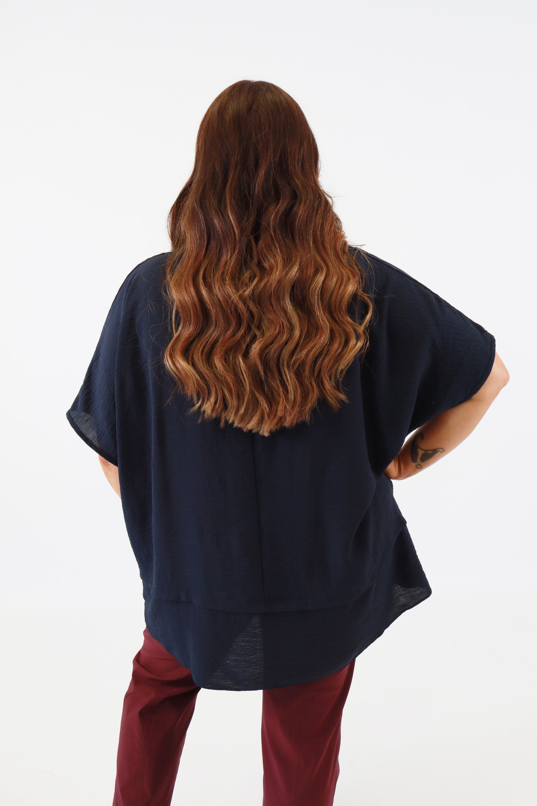 Elodie Blouse in Navy
