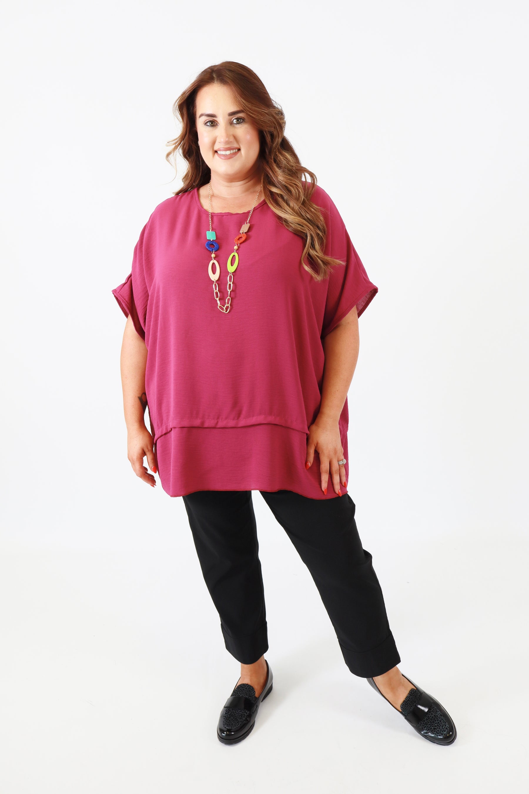 Elodie Blouse in Plum