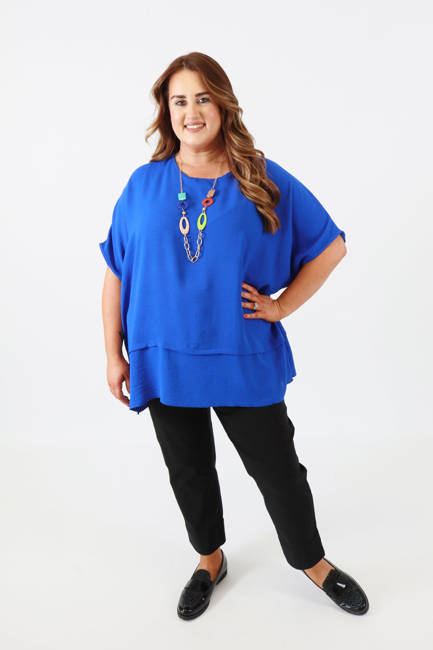 Elodie Blouse in Royal Blue