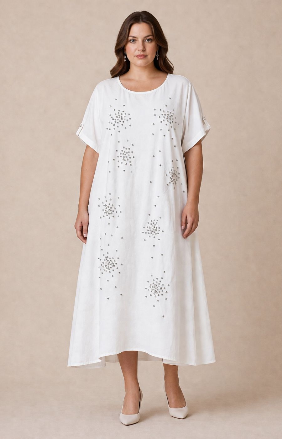 Faye Dress in White