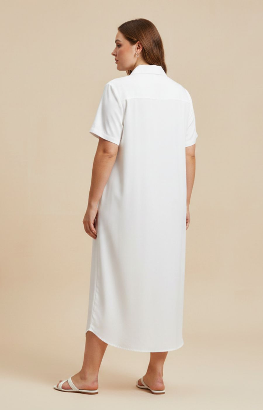 Fern Floral Dress in White