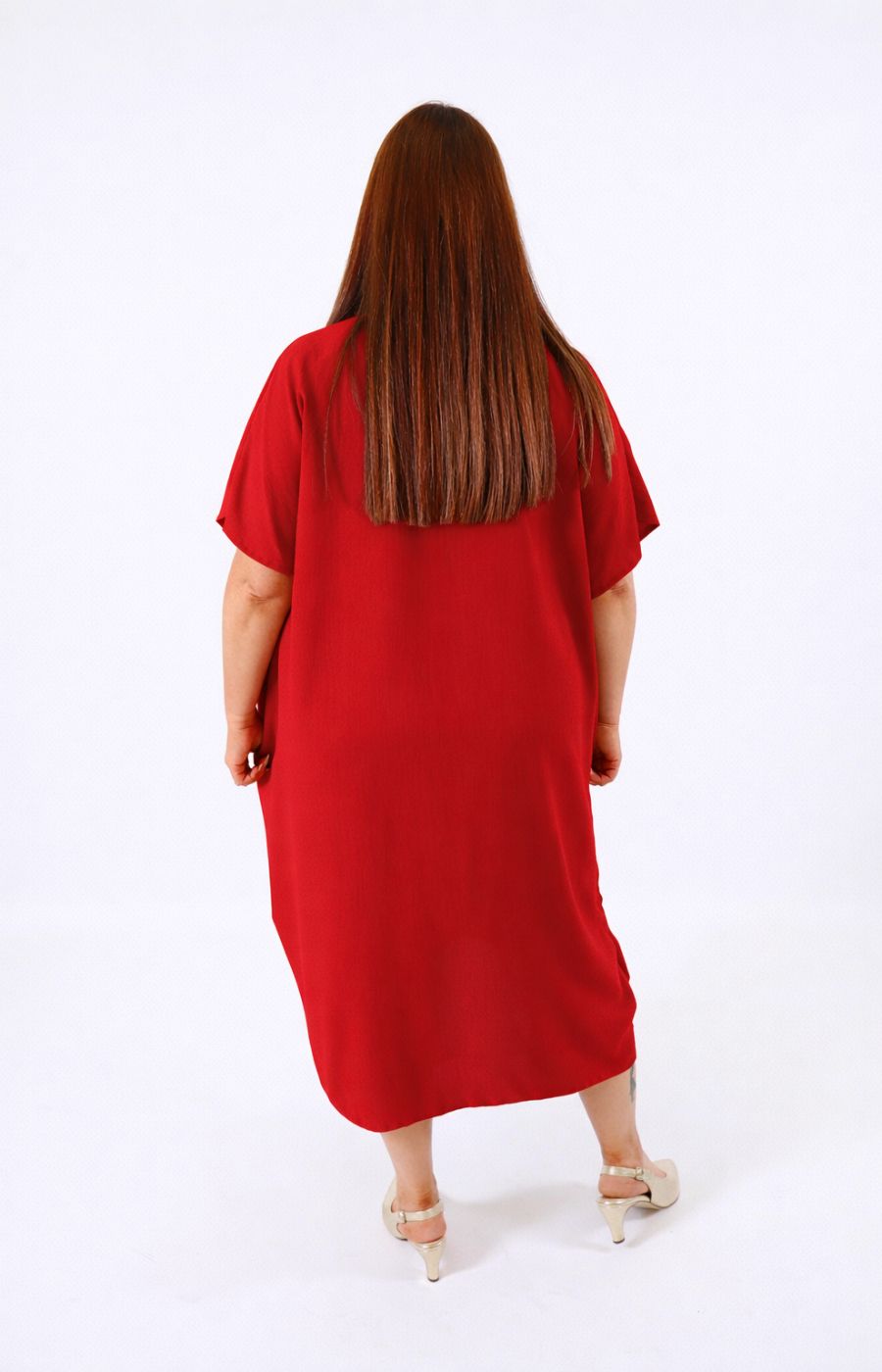 Flora Dress in Red