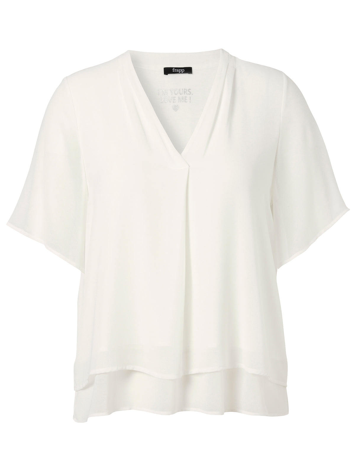 Frapp Chiffon Blouse in Cream