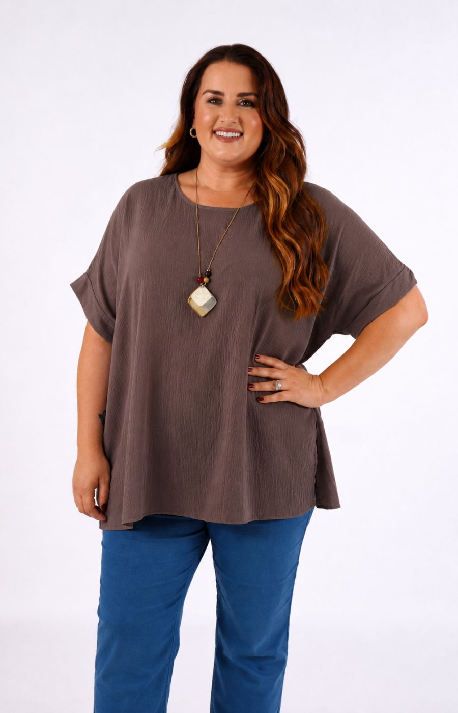 Freya Blouse in Brown