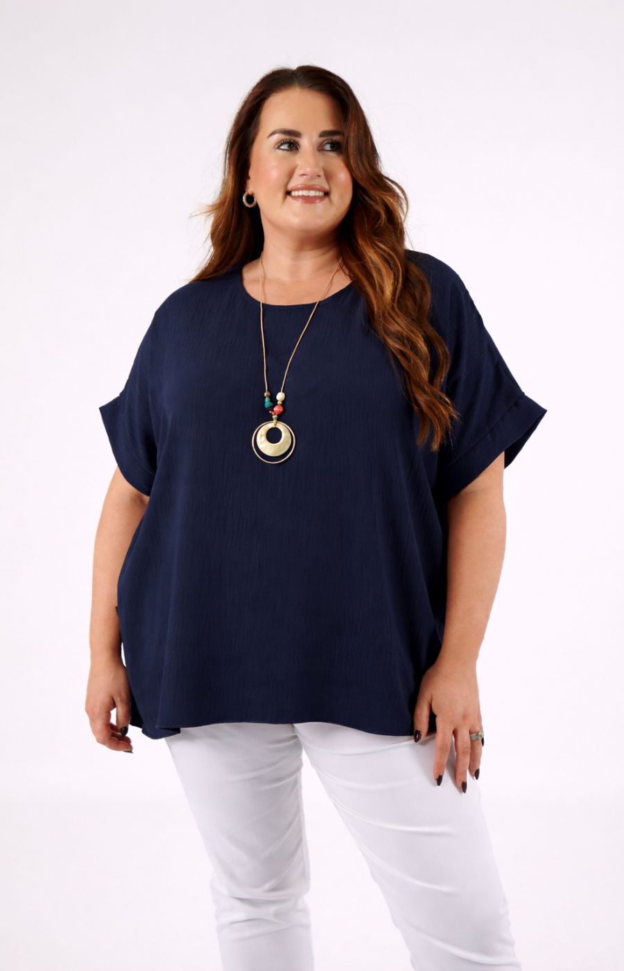 Freya Blouse in Navy