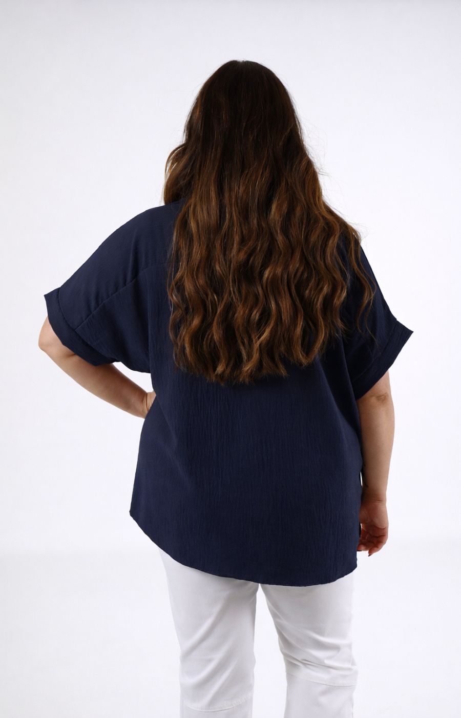Freya Blouse in Navy