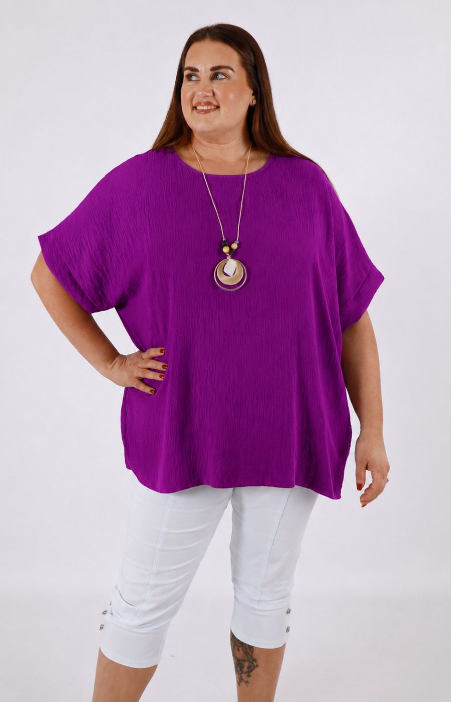 Freya Blouse in Plum