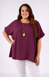 Freya Blouse in Wine