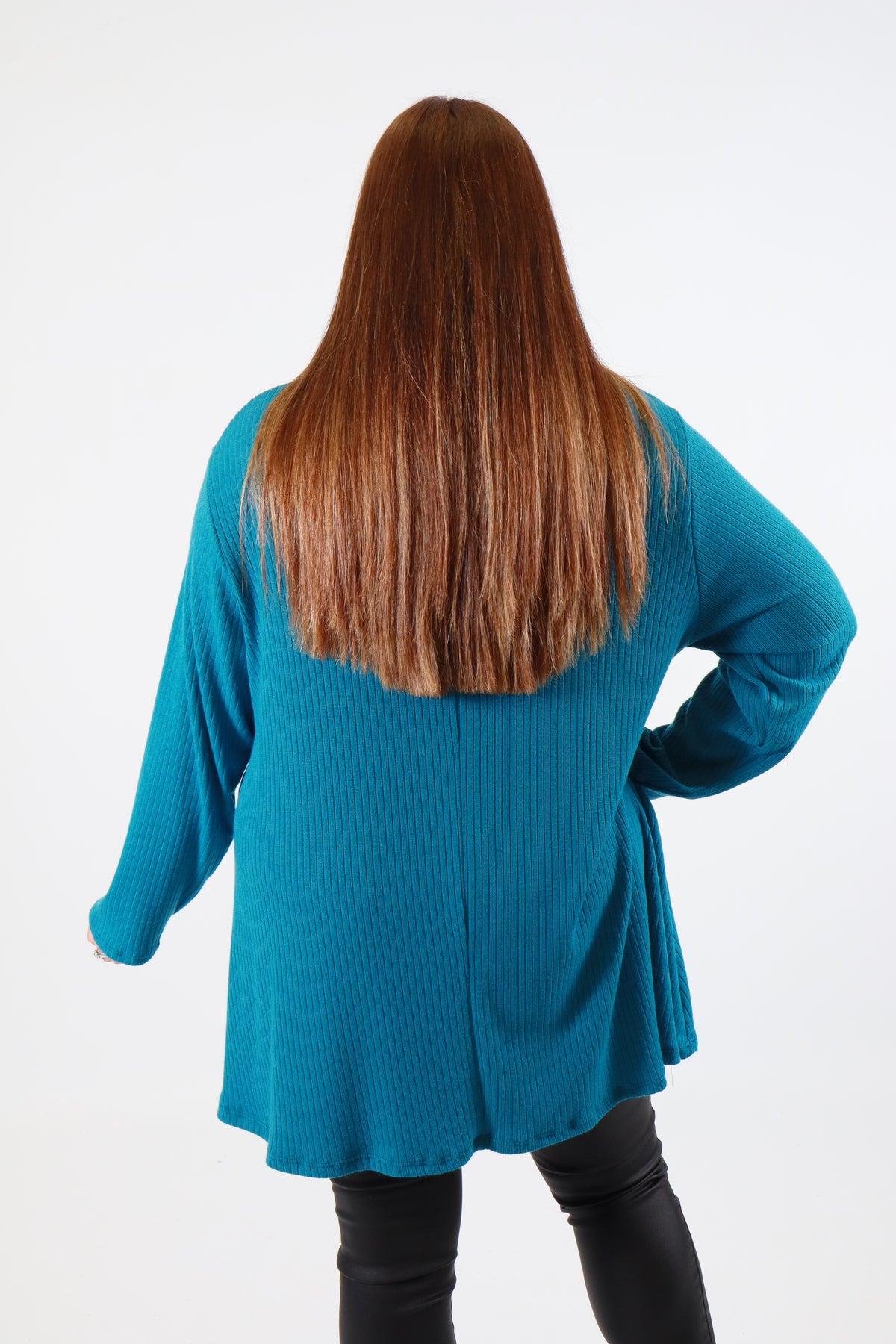Gabby Ribbed Tunic in Blue
