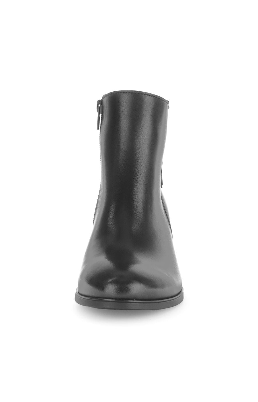 Gabor Ankle Boots in Black with Braided Side