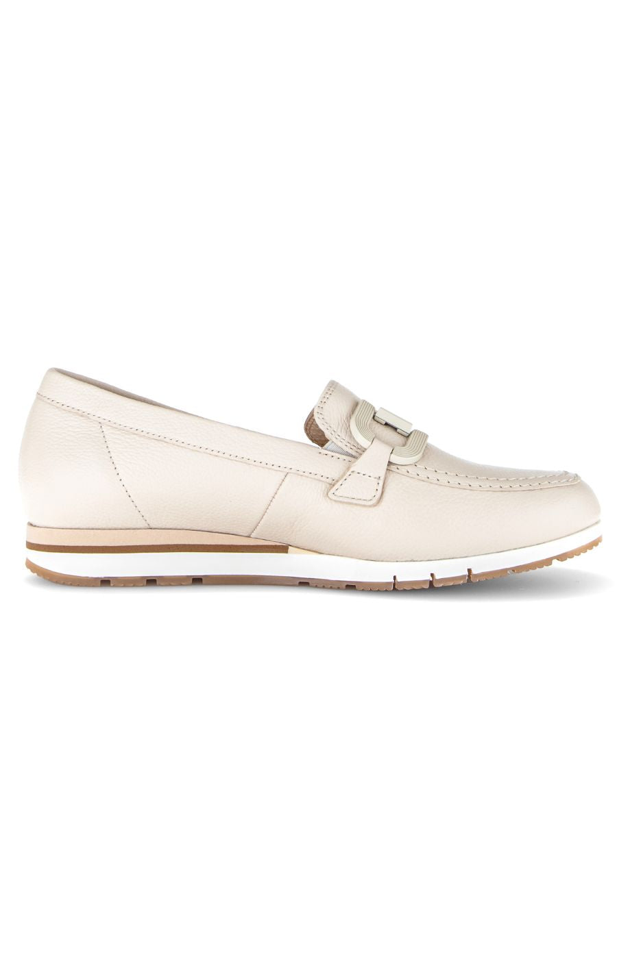 Gabor Leather Loafer in Beige