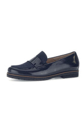 Gabor Patent Leather Shoe in Navy