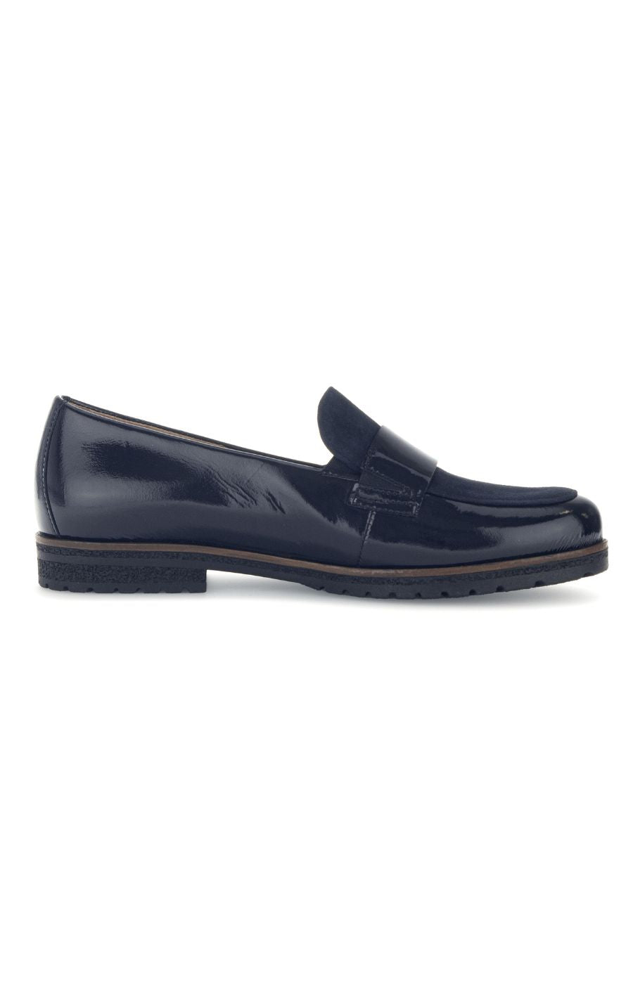Gabor Patent Leather Shoe in Navy
