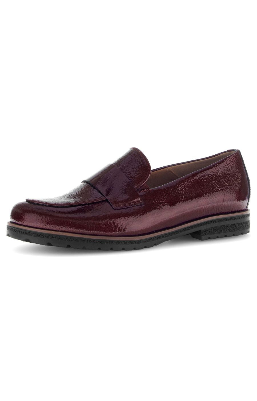 Gabor Patent Leather Shoe in Wine