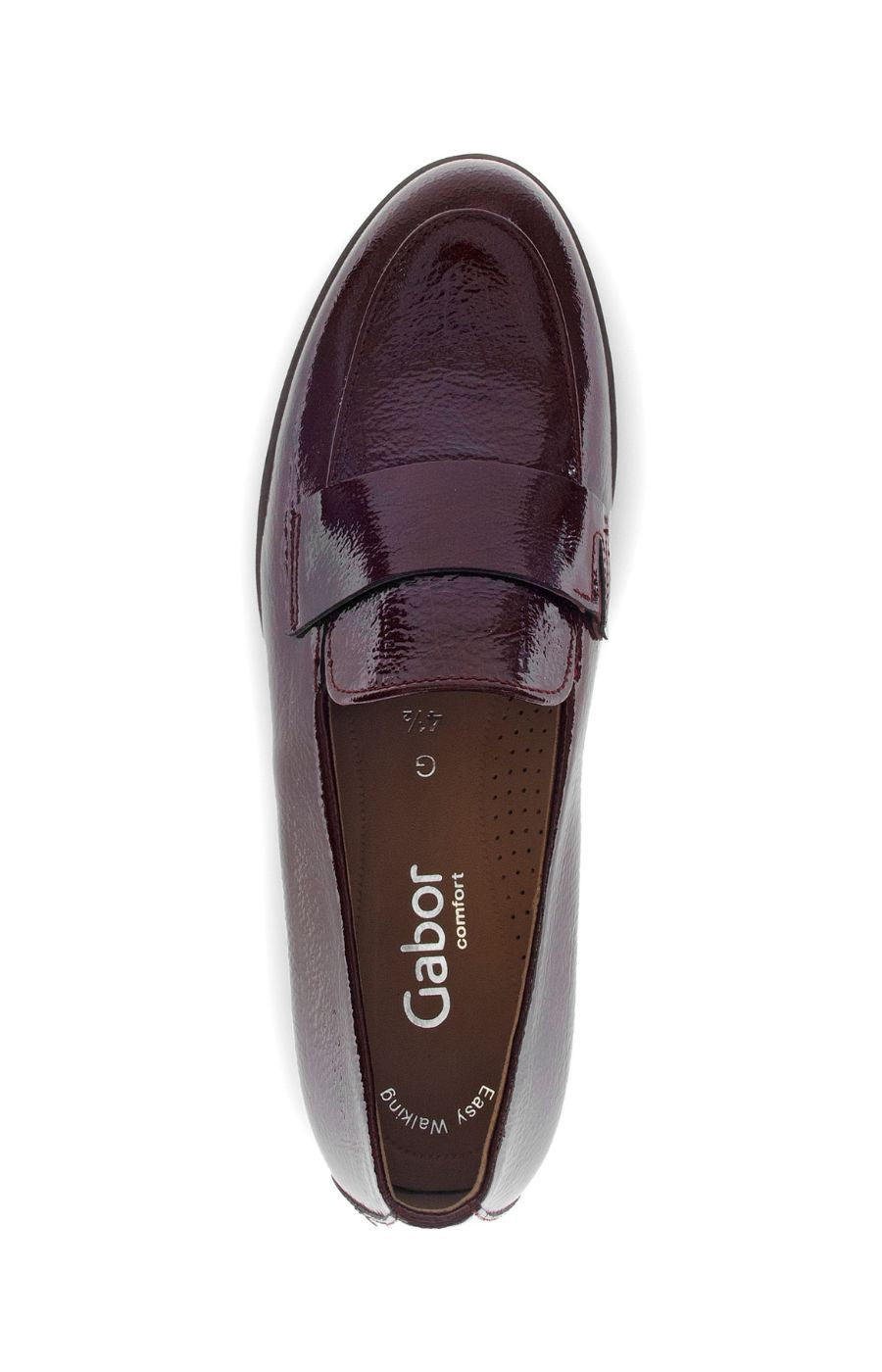 Gabor Patent Leather Shoe in Wine