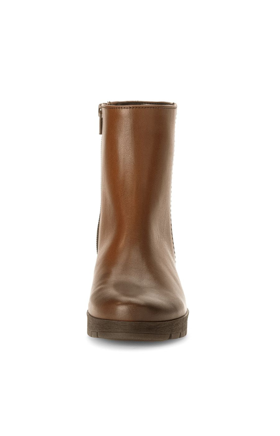 Gabor Platform Heel Ankle Boots in Tan