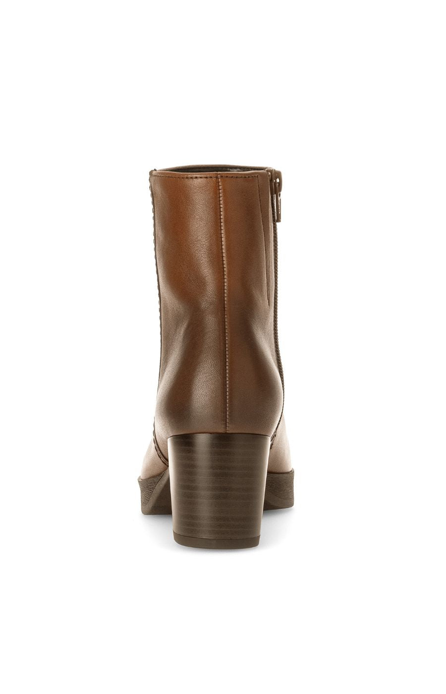 Gabor Platform Heel Ankle Boots in Tan