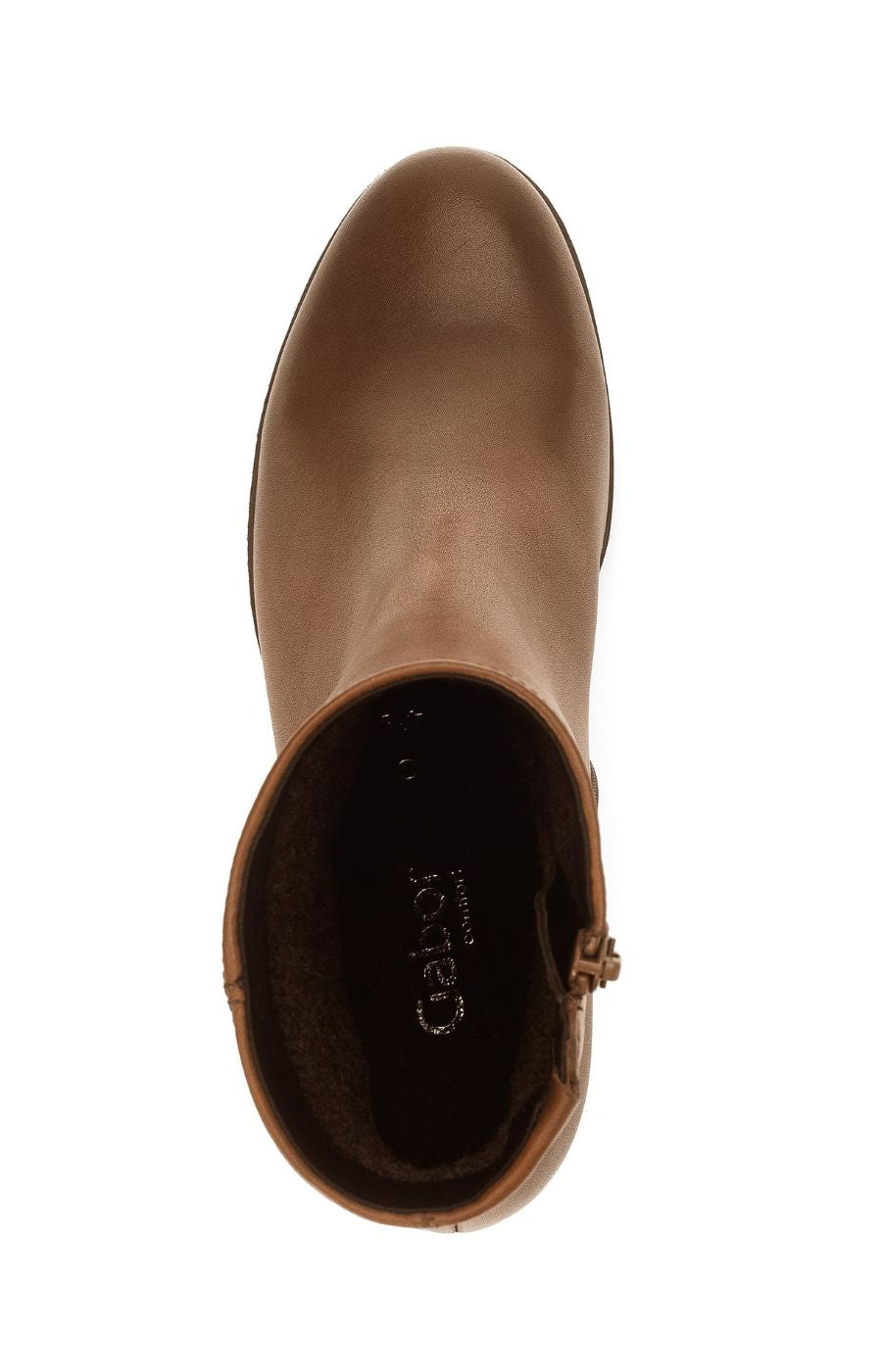 Gabor Platform Heel Ankle Boots in Tan