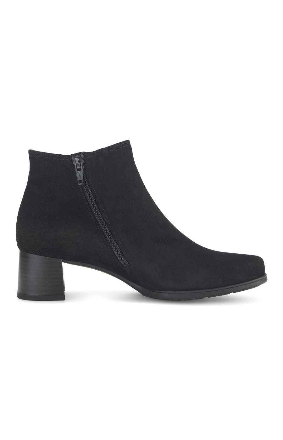Gabor Suede Loop Ankle Boot in Black