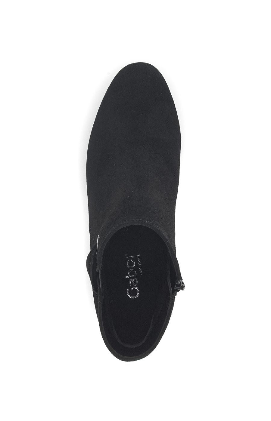 Gabor Suede Loop Ankle Boot in Black