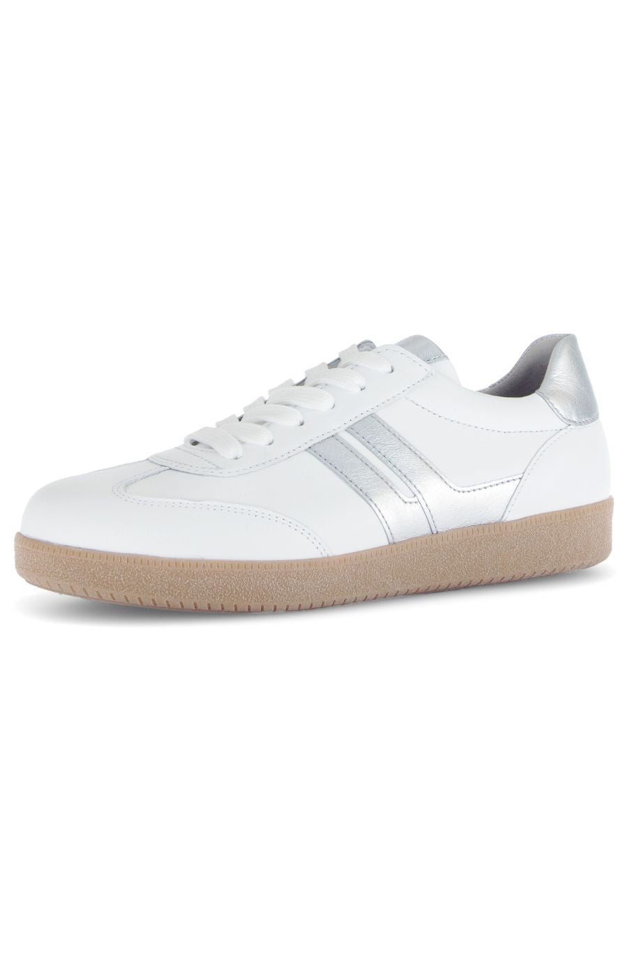 Gabor Trainer in White/Silver