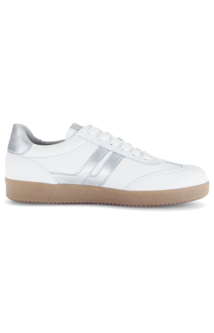 Gabor Trainer in White/Silver