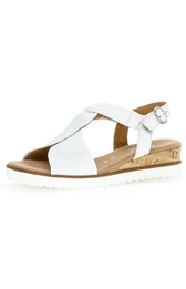 Gabor Twist Sandal in White
