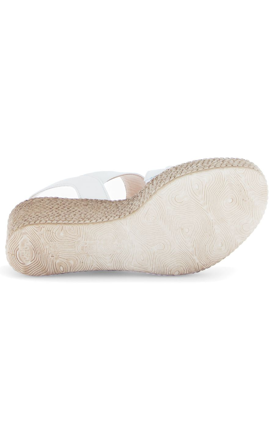 Gabor Wedge Sandal in Cream