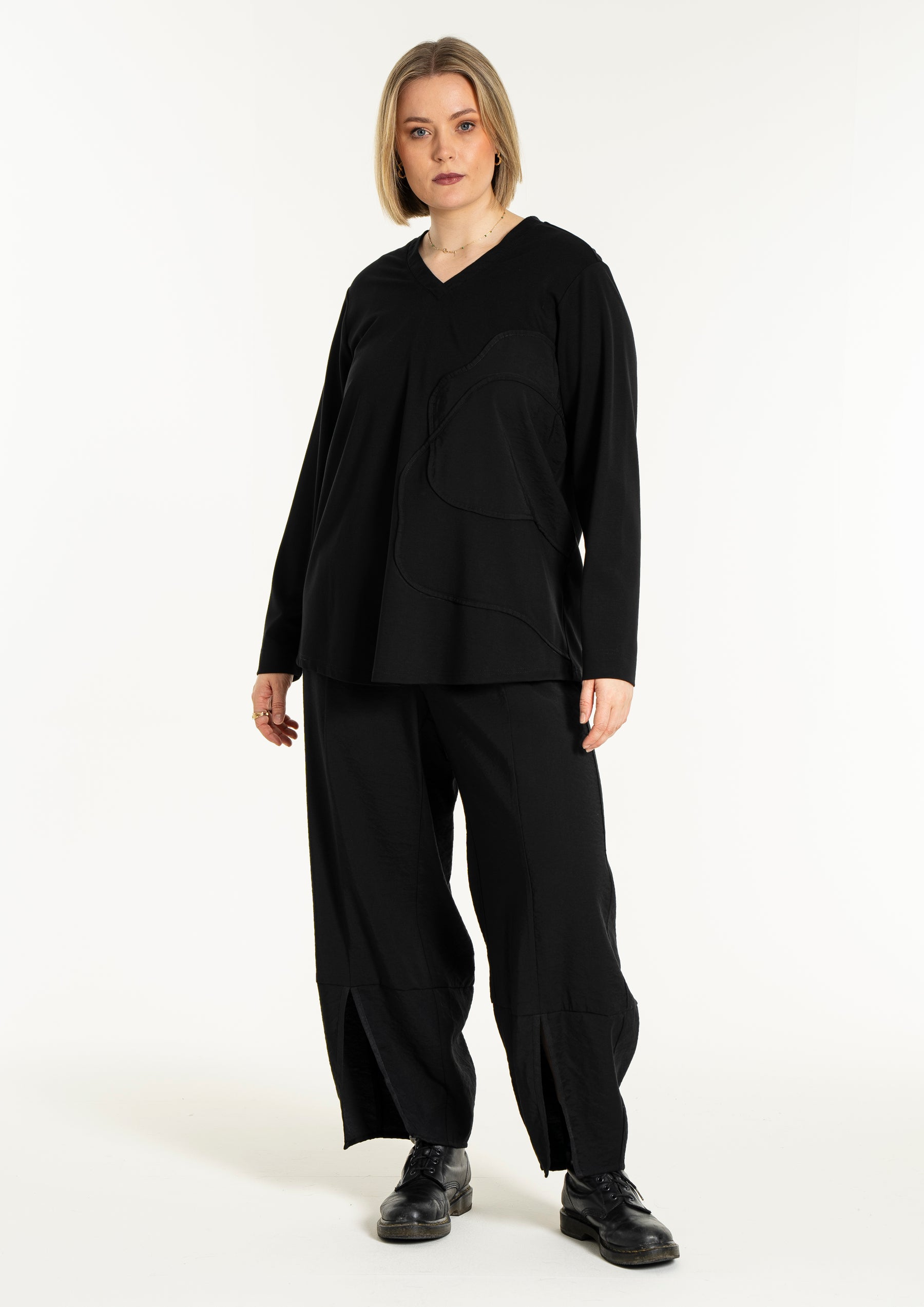 Gozzip Addison Blouse in Black