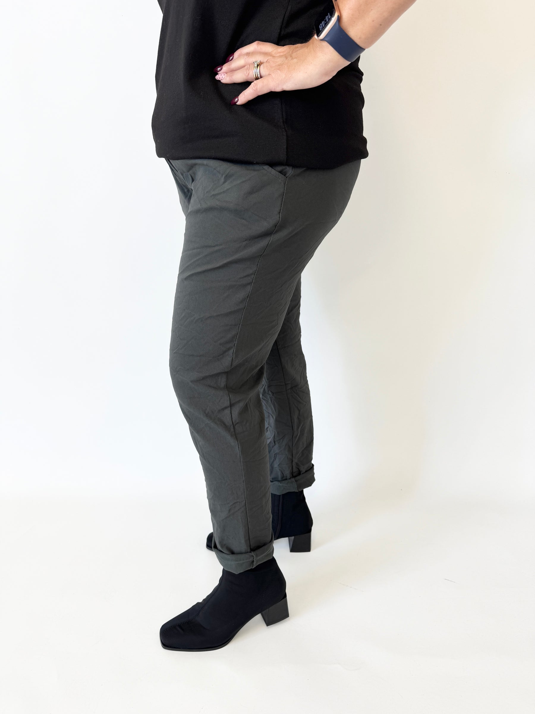 Grace Jogger in Charcoal