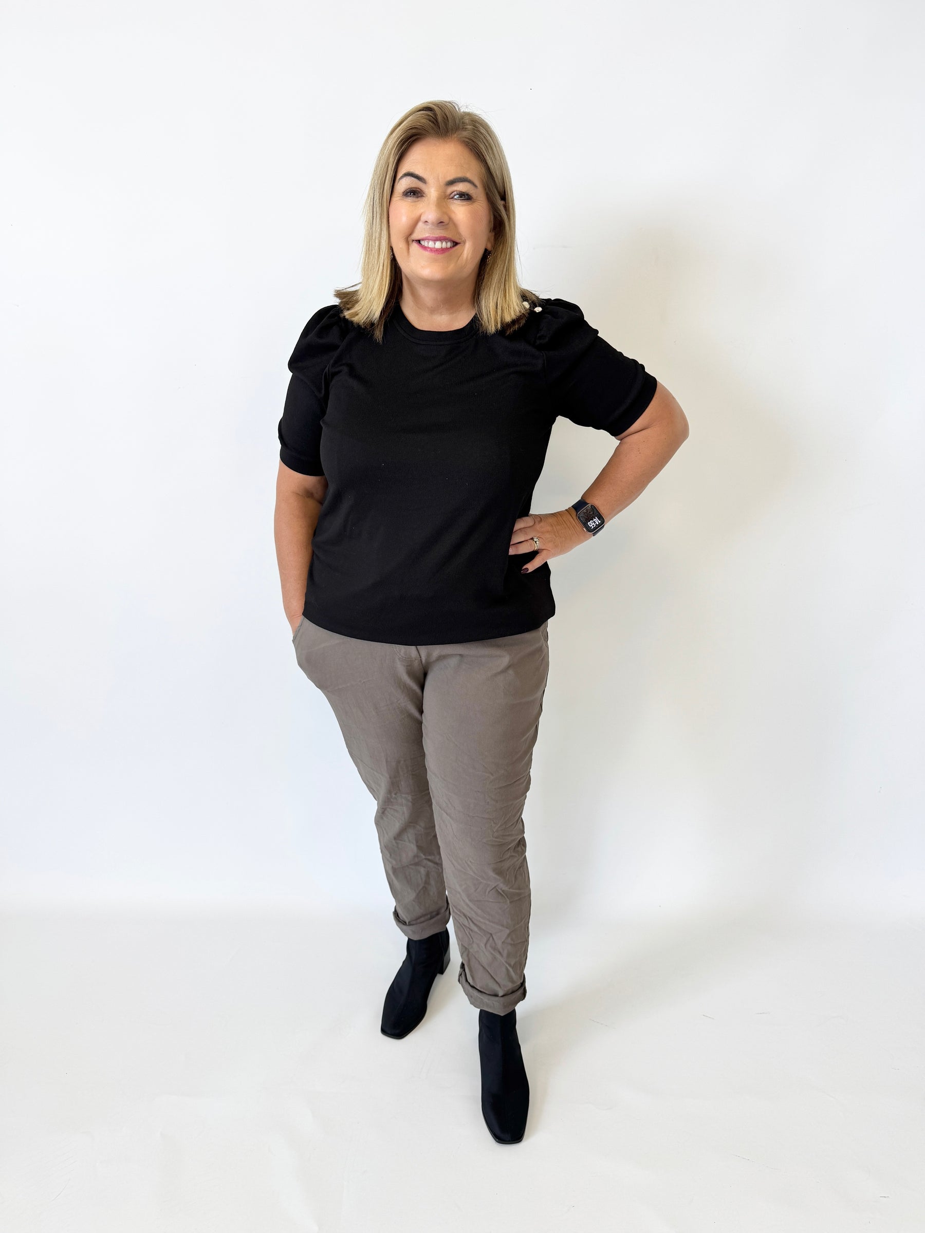 Grace Jogger in Taupe