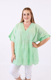 Hanna Blouse in Mint
