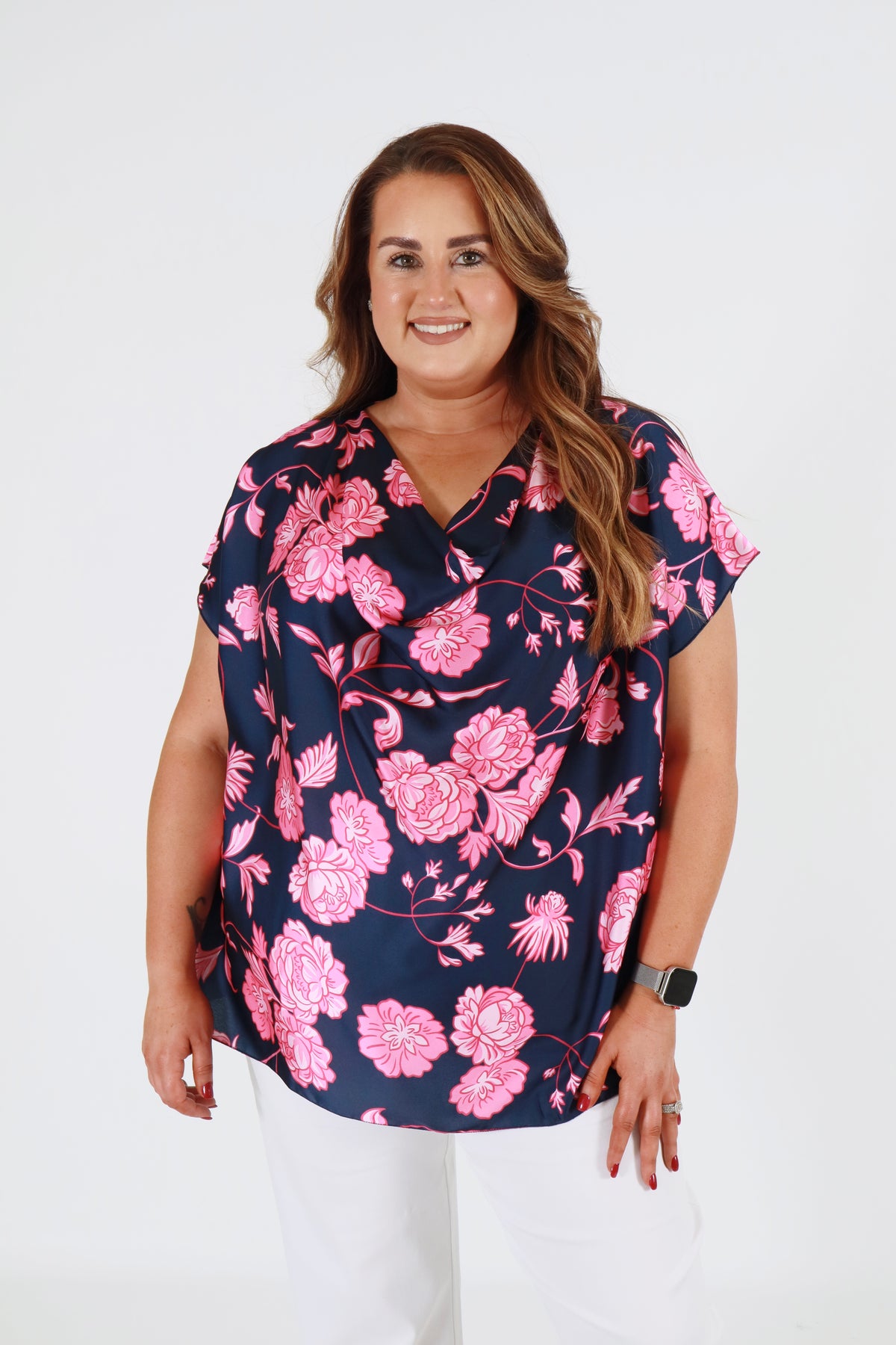 Harriet Blouse in Navy