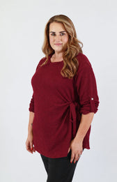 Heather Top in Wine