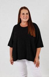 Heidi Knit Top in Black