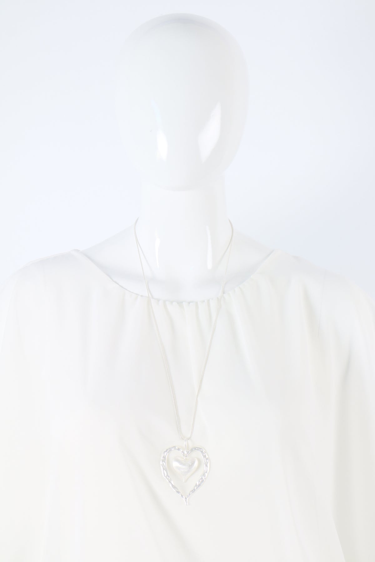 Hope Heart Necklace in Silver