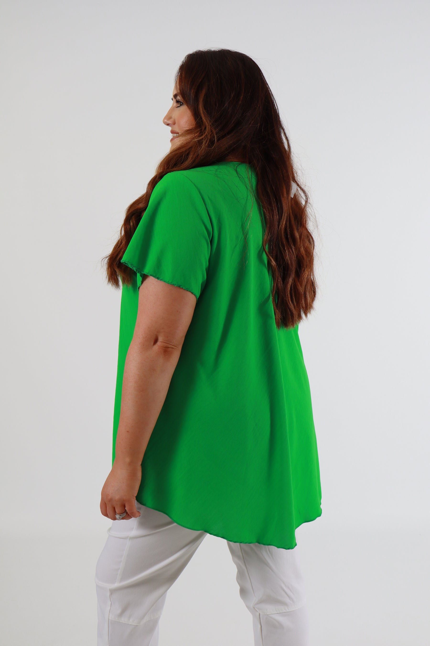 Nina Blouse in Lime