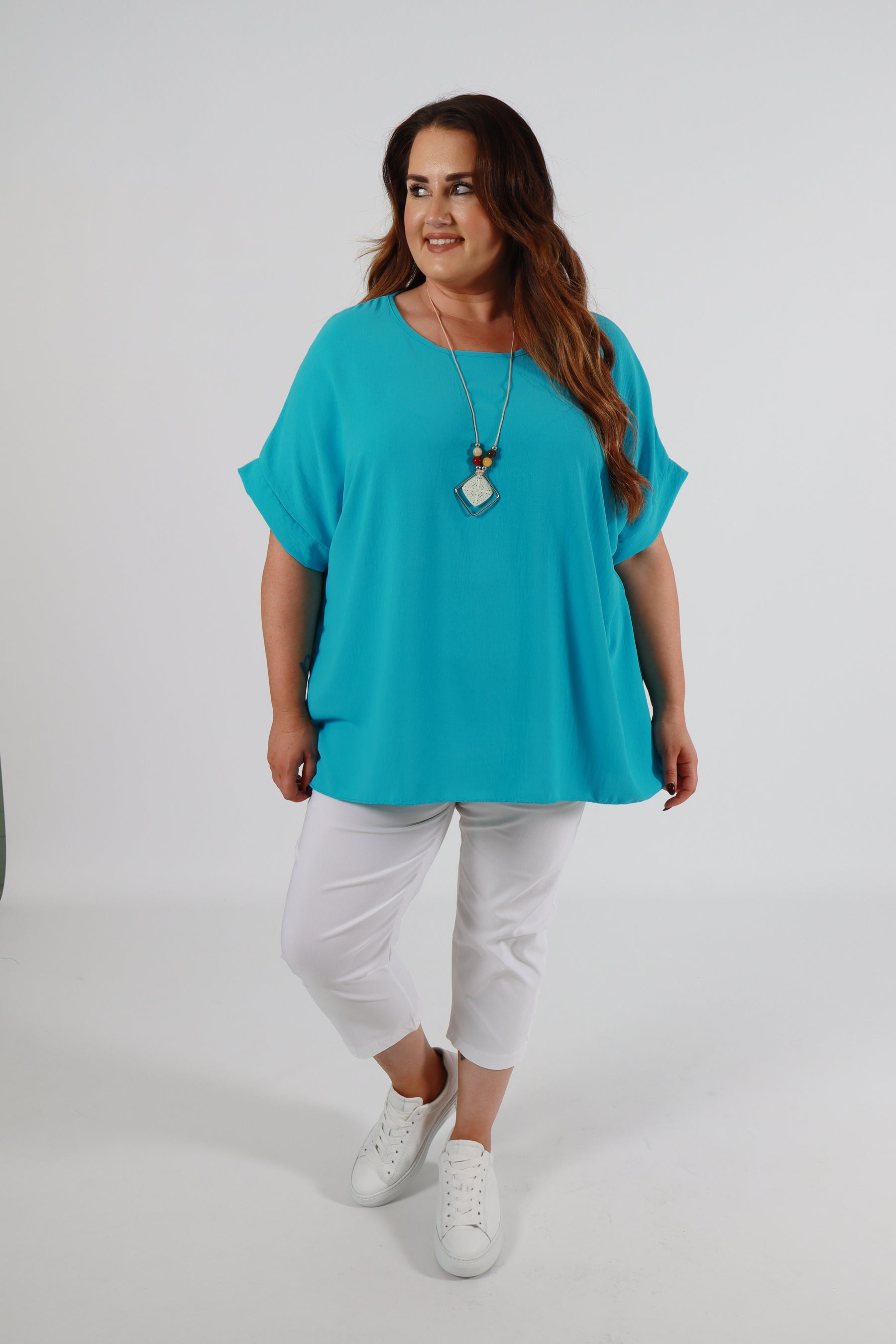 Freya Blouse in Turquoise