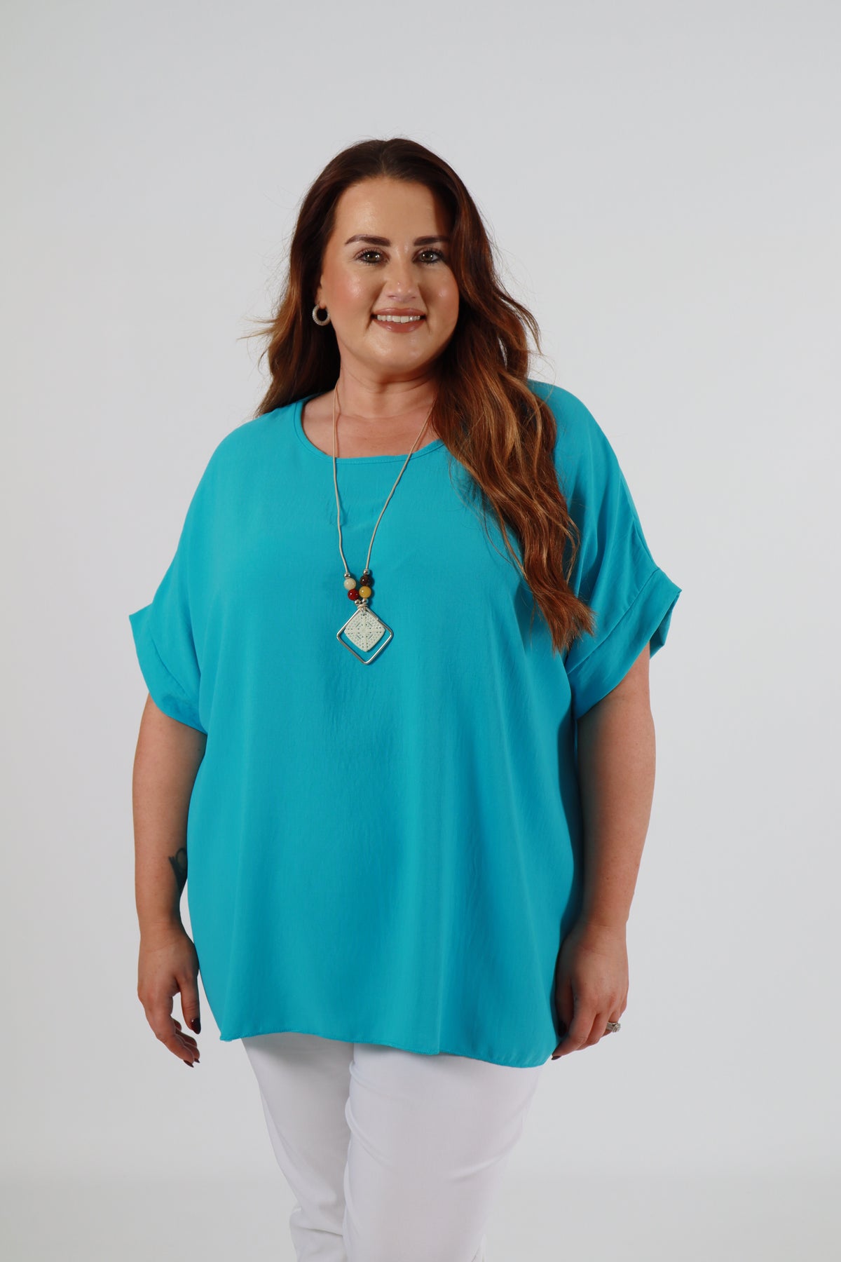 Freya Blouse in Turquoise