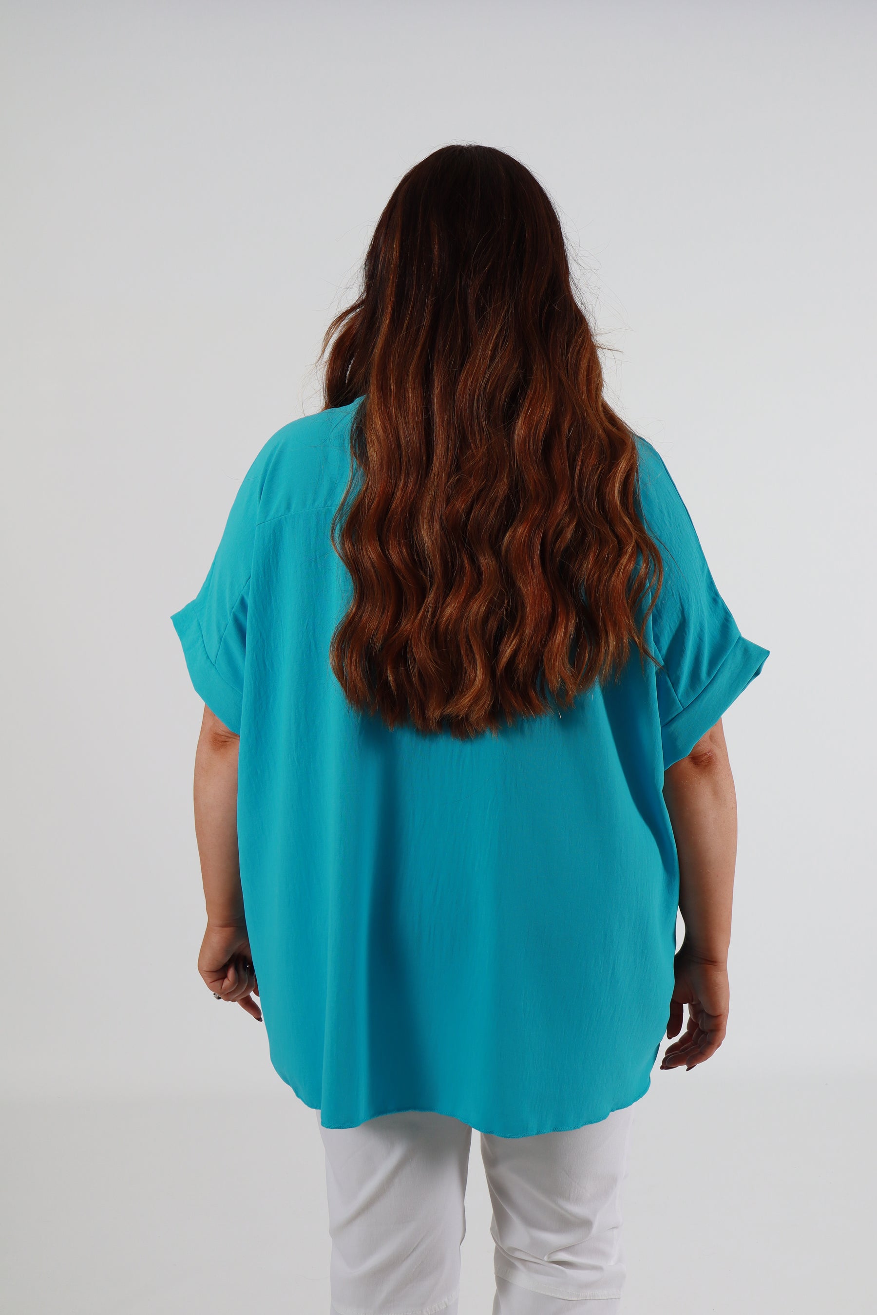 Freya Blouse in Turquoise