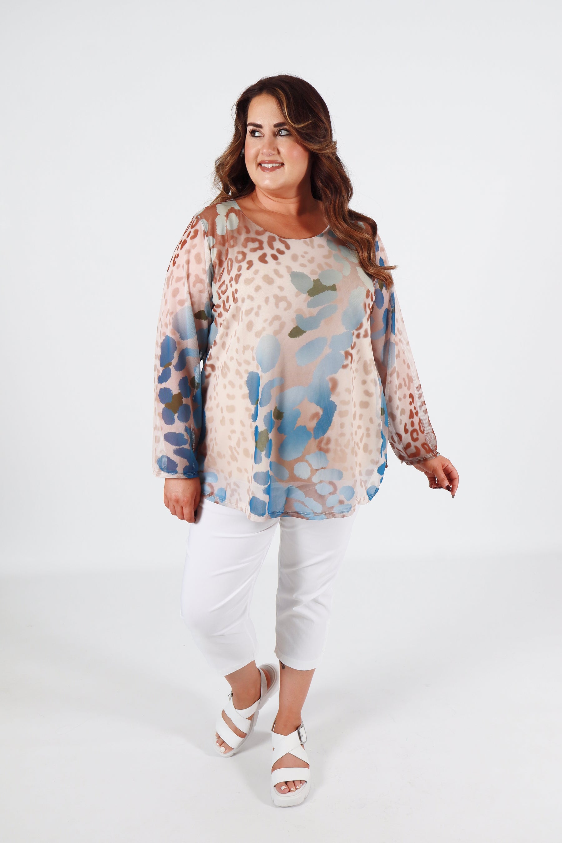 Leah Top in Beige