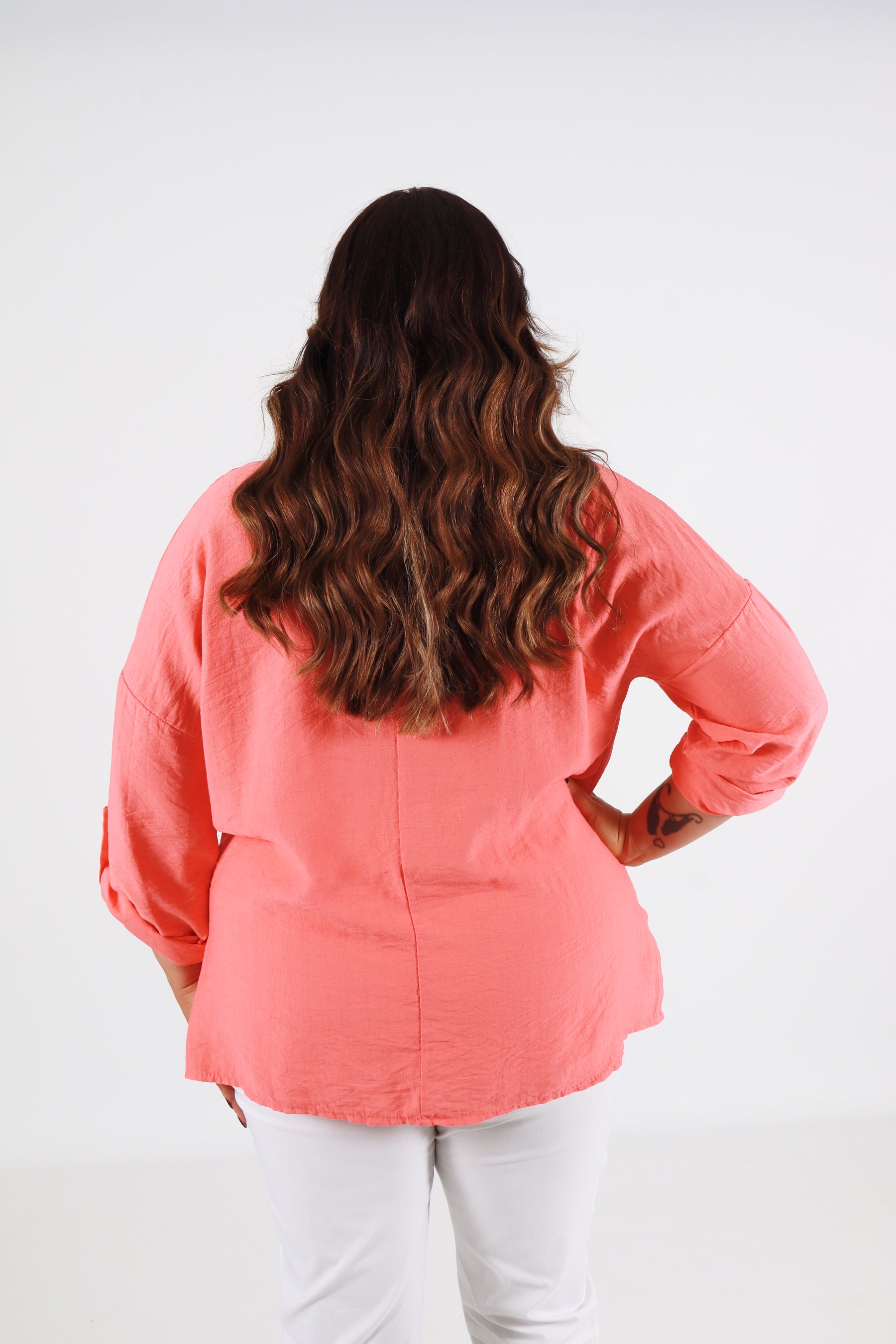 Jemma Blouse in Coral