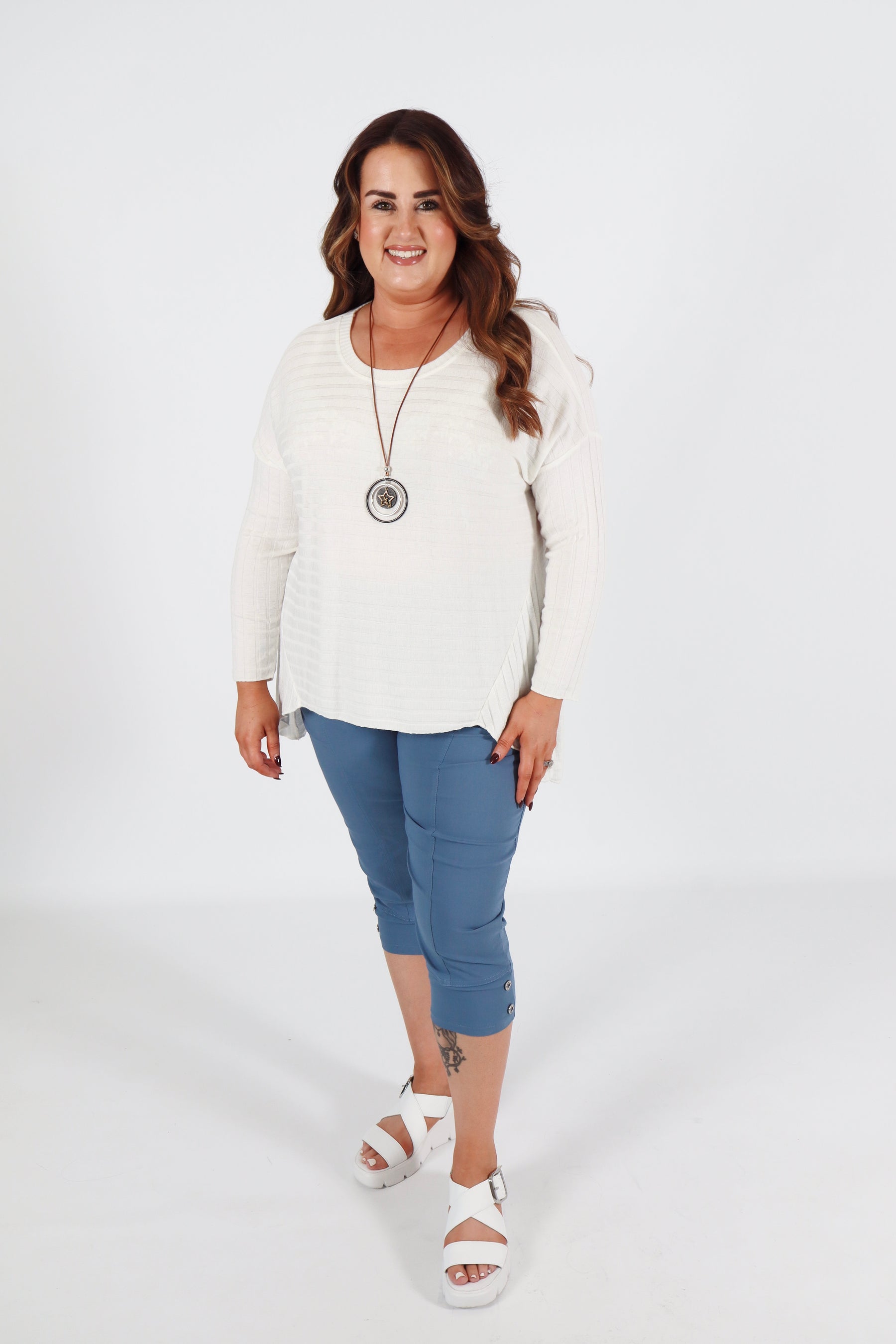 Sasha Knit Jumper in White