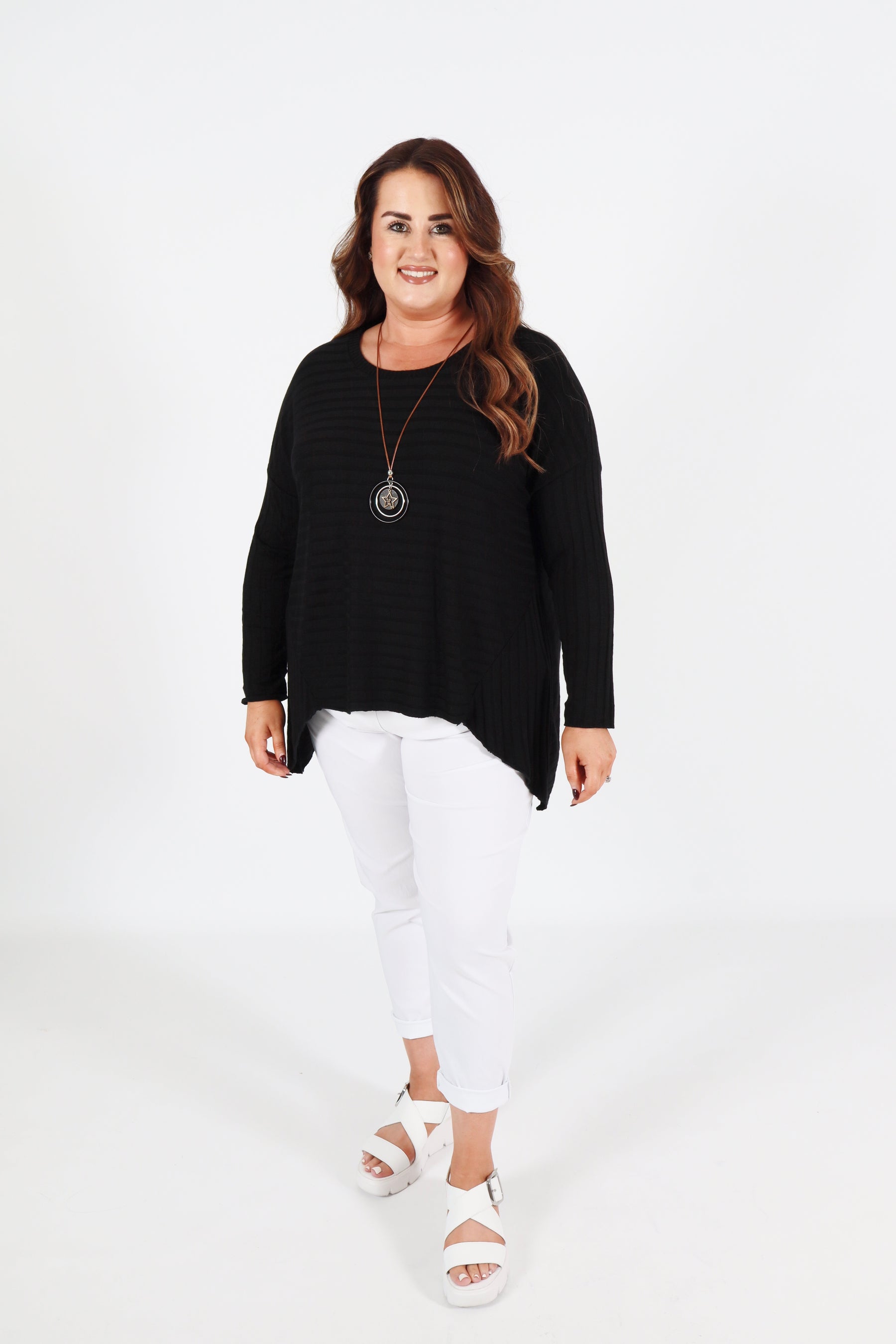 Sasha Knit Jumper in Black