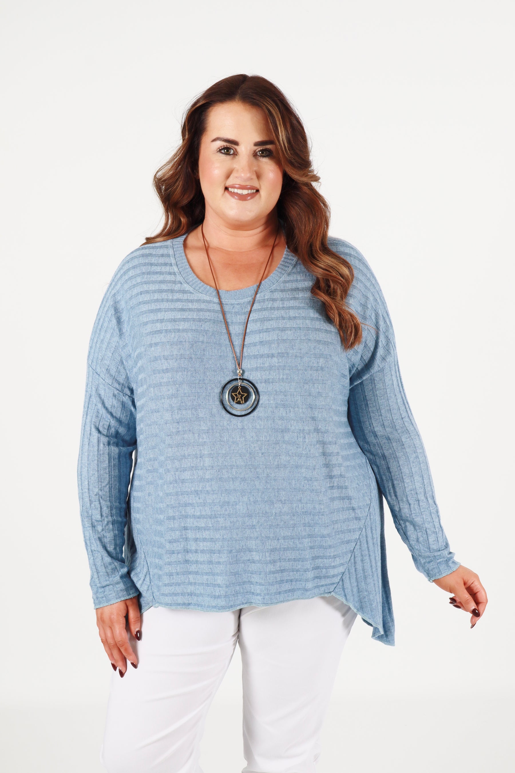 Sasha Knit Jumper in Blue