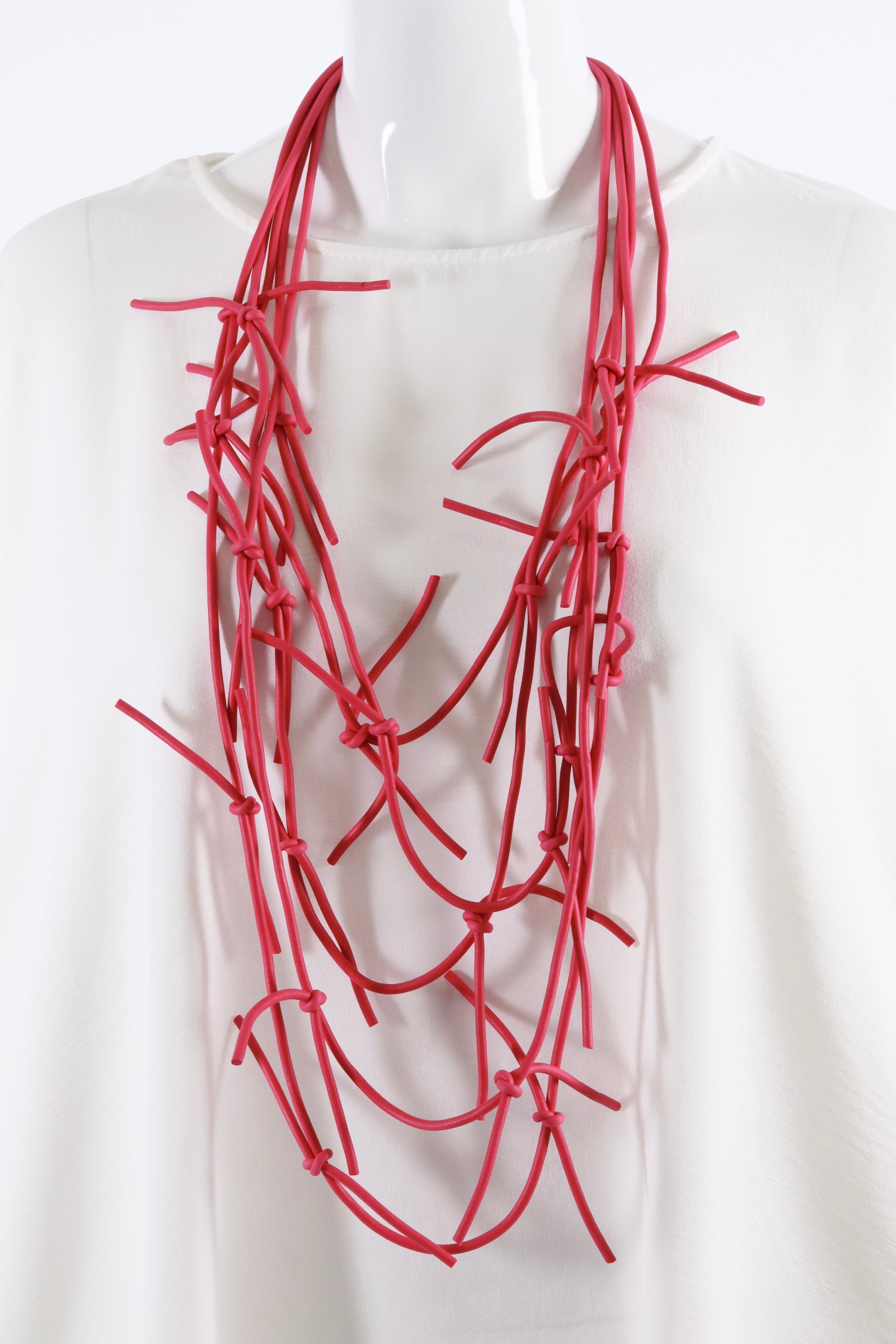 Kiera Necklace in Fuchsia