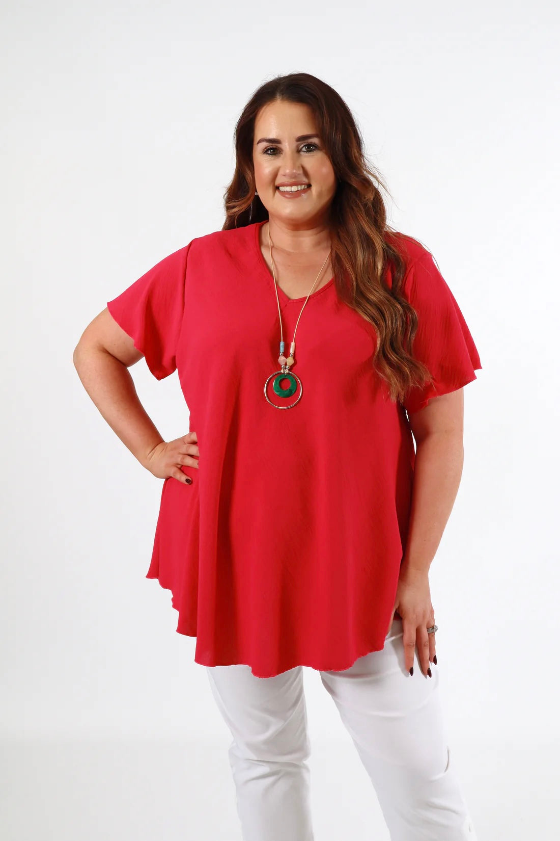 Nina Blouse in Red